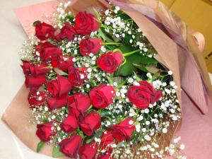 赤バラの花束♪｜「フラワーショップ花生園」　（愛知県岡崎市の花キューピット加盟店 花屋）のブログ
